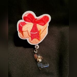 Heart shaped candy box Retractable badge holder New